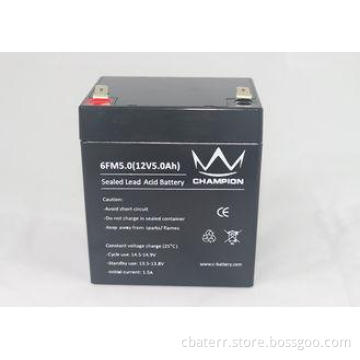 Black SMF12 volt 5Ah F250 SLA AGM Marine Deep Cycle Battery